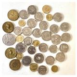 Group of Vintage South American, Central American and Caribbean Coins