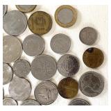 Group of Vintage South American, Central American and Caribbean Coins