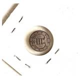 1852 "Trime" (3 Cent Coin)