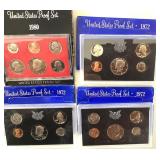 Group of 4 Proof Sets (1972 and 1980)