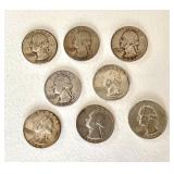Group of Washington Silver Quarters (1951-1964)