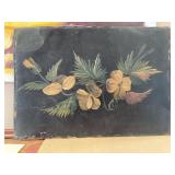 Antique Still Life Painting on Tin Panel