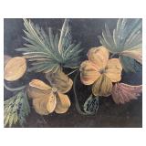 Antique Still Life Painting on Tin Panel