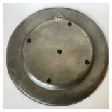 Large Antique Pewter Charger