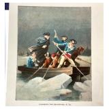 Group of 9 Unframed Harrison Fisher "Hiawatha" Bookplates + 6 George Washington Lithograph Bookplates