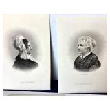 Group of Antique and Vintage Etchings and Engravings of Historic Men and Women