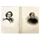 Group of Antique and Vintage Etchings and Engravings of Historic Men and Women