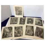 Large Group of Antique American and European Historical Engravings
