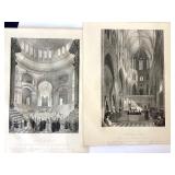 Large Group of Antique American and European Historical Engravings