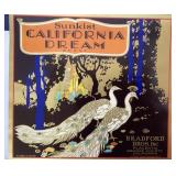 Group of New "Old Stock" Fruit Crate Labels