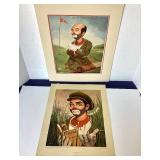 Pair of Leslie Emery Golf Lithographs #1