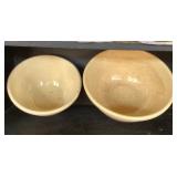 Pair of Watt Yellowware Bowls