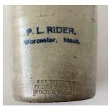 Antique Stoneware Bed (Warmer) Pig