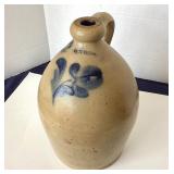 Antique Decorated Lyons Stoneware Jug