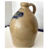 Antique Decorated Lyons Stoneware Jug