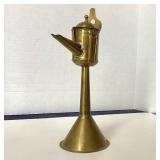 Antique Brass Whale Oil / Betty Lamp