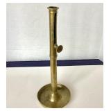 Very Tall Antique Brass Push Up Candlestick