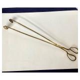 Antique Dutch Brass  Embers Tongs