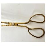 Antique Dutch Brass  Embers Tongs