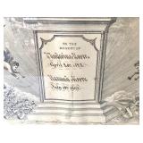 Framed Hand Colored 1842 Family Record