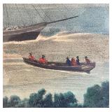 Antique Engraving:  "The Cove at Cork and Cork Harbor" (Ireland)