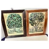 Pair of Antique Currier and Ives Lithographs