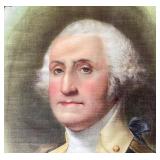 Important Antique Patriotic Lithograph On Linen