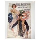 Antique Howard Chandler Christy "Will Rogers" Poster