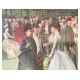 Antique English Horse Racing Lithograph