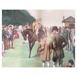 Antique English Horse Racing Lithograph