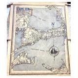 Pair of Vintage Cape Cod Maps