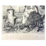 Pair of Vintage French Etchings