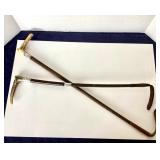 Pair of Vintage Stag Handle Riding Crops