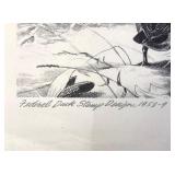 Les Kouba Winning Federal Duck Stamp Print 1958-1959