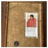 Oil on Board:: "Scalping Woman - Wife of Night Shots" (After Winold Reiss)