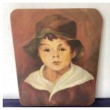 Small Unframed Antique Portrait of a Boy