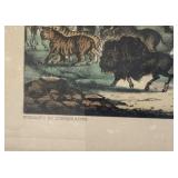 Antique Currier & Ives Lithograph: "Noah