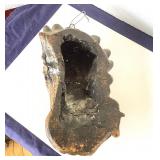 Antique Painted Plaster Indian Chief Bust