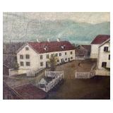 Antique 19th Century Upper Mississippi River Valley Landscape