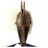 Vintage African Carved Wooden Bambara Mask