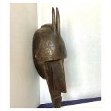 Vintage African Carved Wooden Bambara Mask