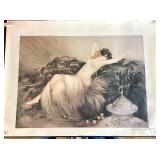 Louis Icart Lithograph: "Smoke"
