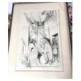 Minnesota Artist Birney Quick Pencil Drawing