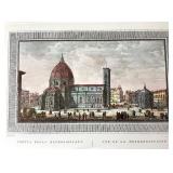 Group of 4 European Hand Colored Engravings