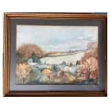 Pair of Vintage Watercolor Paintings