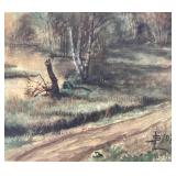 Pair of Vintage Watercolor Paintings