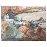 Pair of Vintage Watercolor Paintings