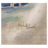 Unframed Scandinavian Oil on Canvas by Lloyd Hefindahl