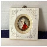 Vintage Portrait Miniature of Amadeus Mozart