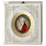 Vintage Portrait Miniature of Amadeus Mozart